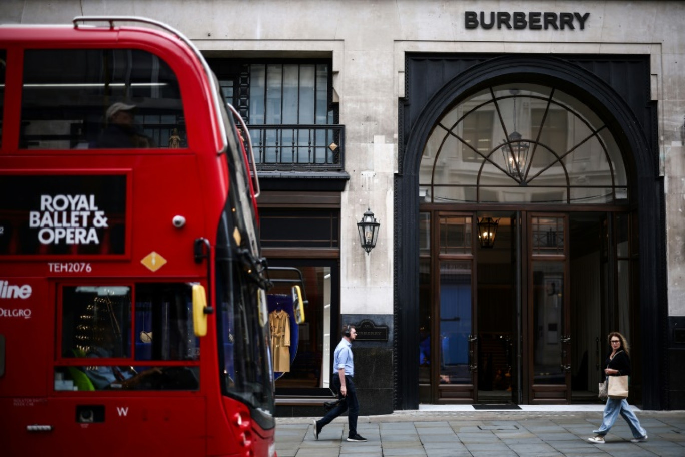 Une boutique Burberry dans le centre de Londres, le 2 septembre 2024. © HENRY NICHOLLS