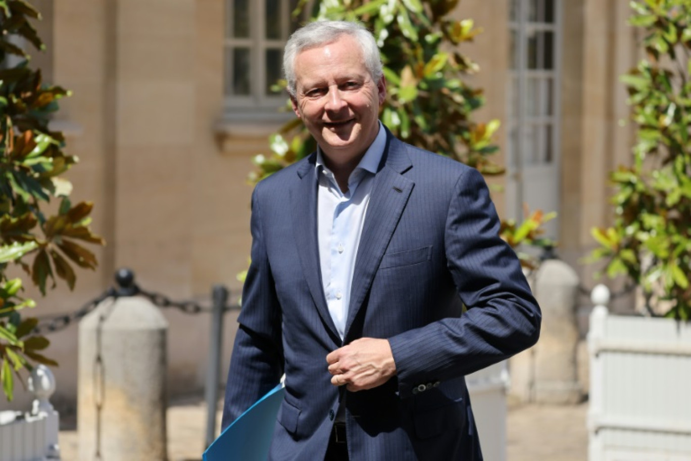 Le ministre sortant de l'Economie et des Finances, Bruno Le Maire, à l'hôtel Matignon, le 31 juillet 2024 à Paris © Ludovic MARIN