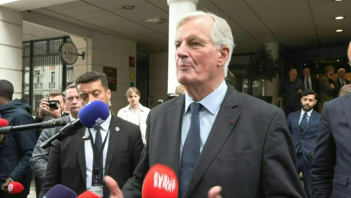 Michel Barnier à Reims le 11 septembre 2024 © FRANCOIS NASCIMBENI