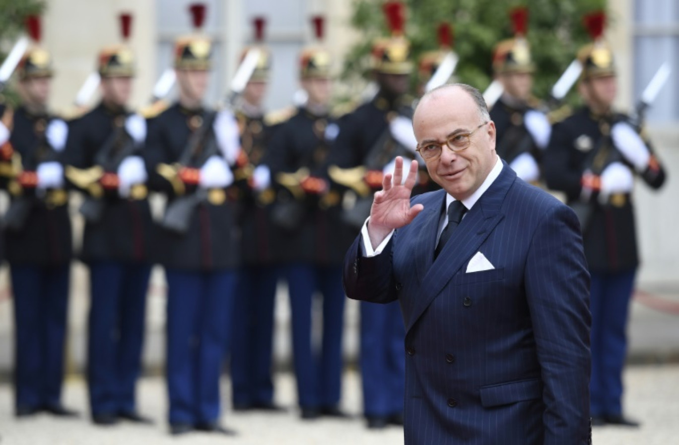 L'ex-Premier ministre Bernard Cazeneuve à l'Elysée, le 14 mai 2017 à Paris © Eric Feferberg