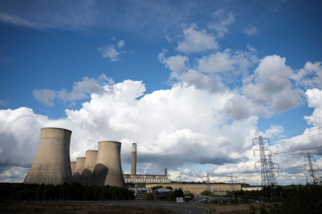 La centrale à charbon de Ratcliffe-on-Soar, qui doit fermer le 30 septembre, photographiée le 12 septembre 2024 © Oli SCARFF