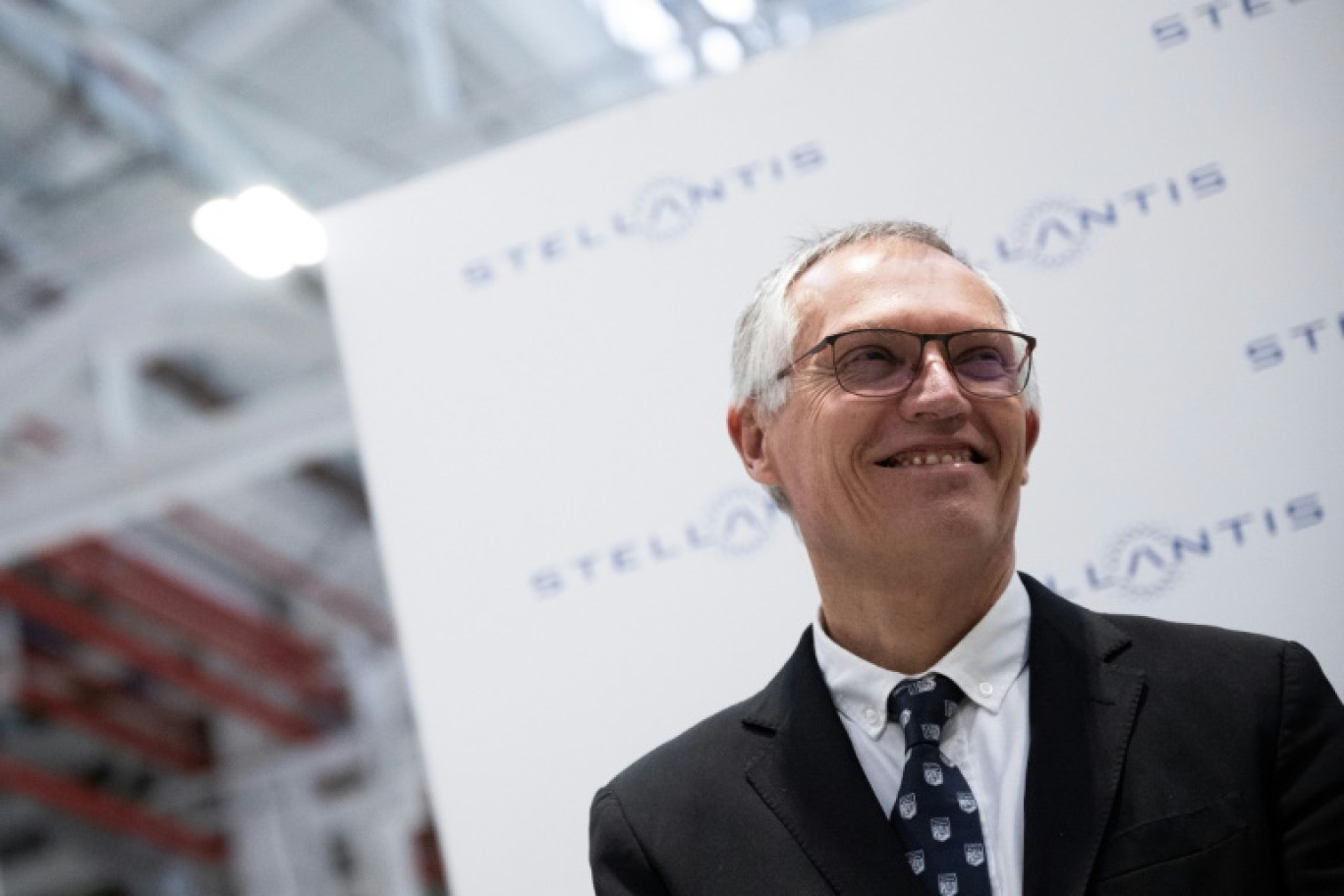 Le directeur général de Stellantis, Carlos Tavares, assiste à l'inauguration d'une usine à Turin, le 10 avril 2024 © MARCO BERTORELLO