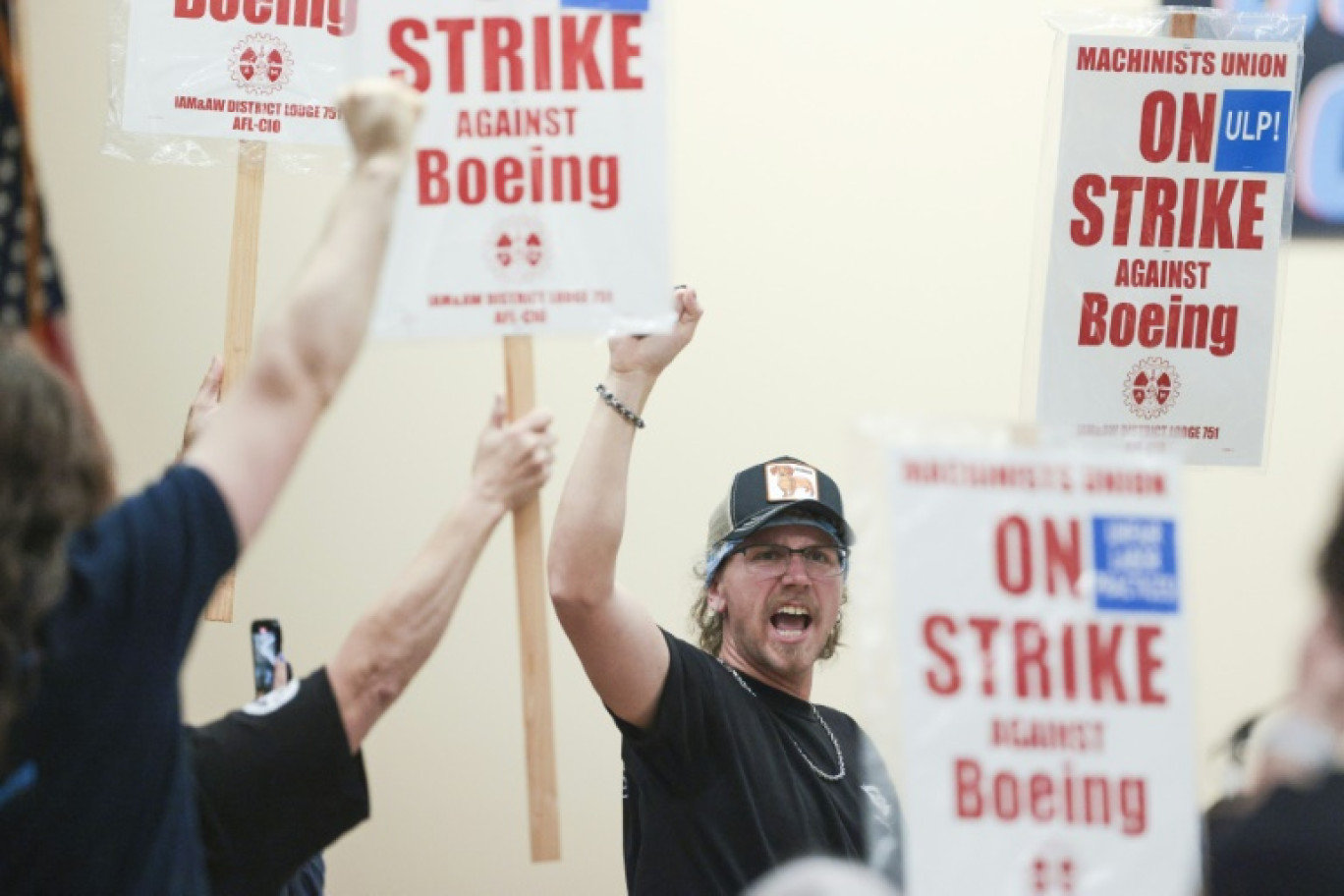 Les syndiqués de Boeing dans la région de Seattle en grève, le 13 septembre 2024 © Jason Redmond