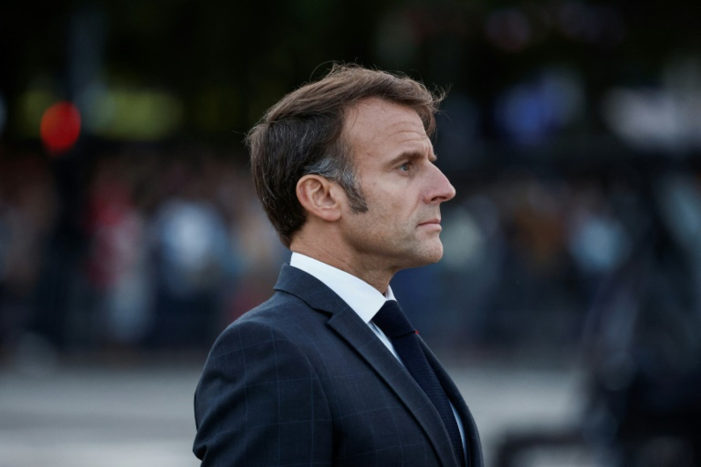 Emmanuel Macron, le 12 septembre 2024, au Havre © Benoit Tessier