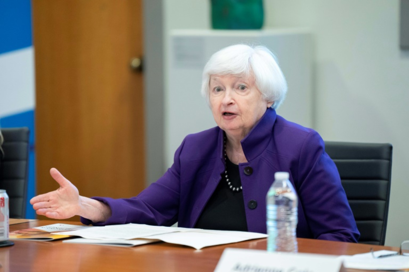 US Treasury Secretary Janet Yellen also defended tariffs that President Joe Biden's administration recently hiked on Chinese goods © Allison Joyce