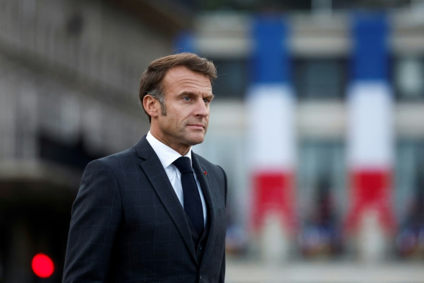 Emmanuel Macron le 12 septembre 2024, au Havre, en Seine-Maritime © Benoit Tessier