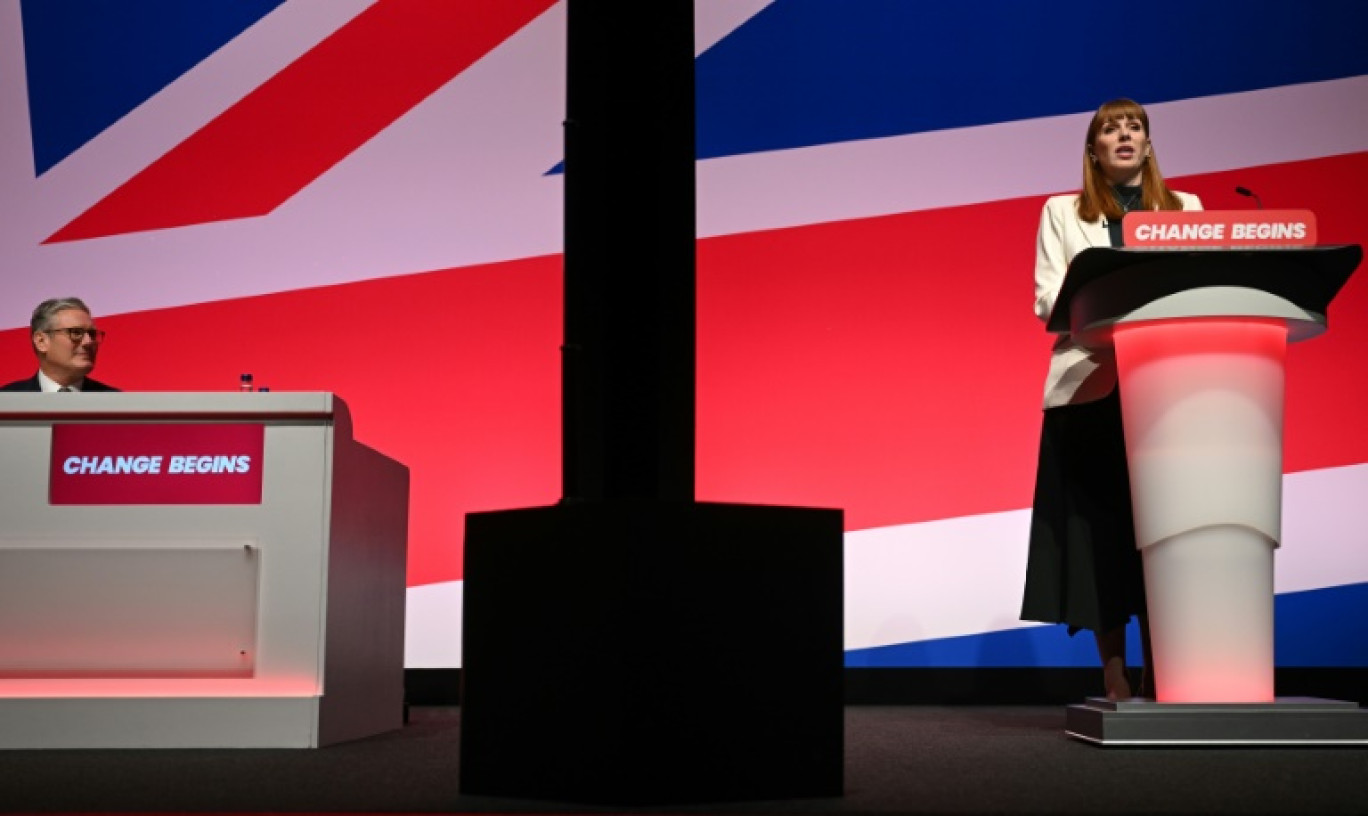 La ministre britannique des Finances Rachel Reeves au premier jour du congrès annuel du Parti travailliste, le 22 septembre 2024 à Liverpool, dans le nord-ouest de l'Angleterre © Oli SCARFF