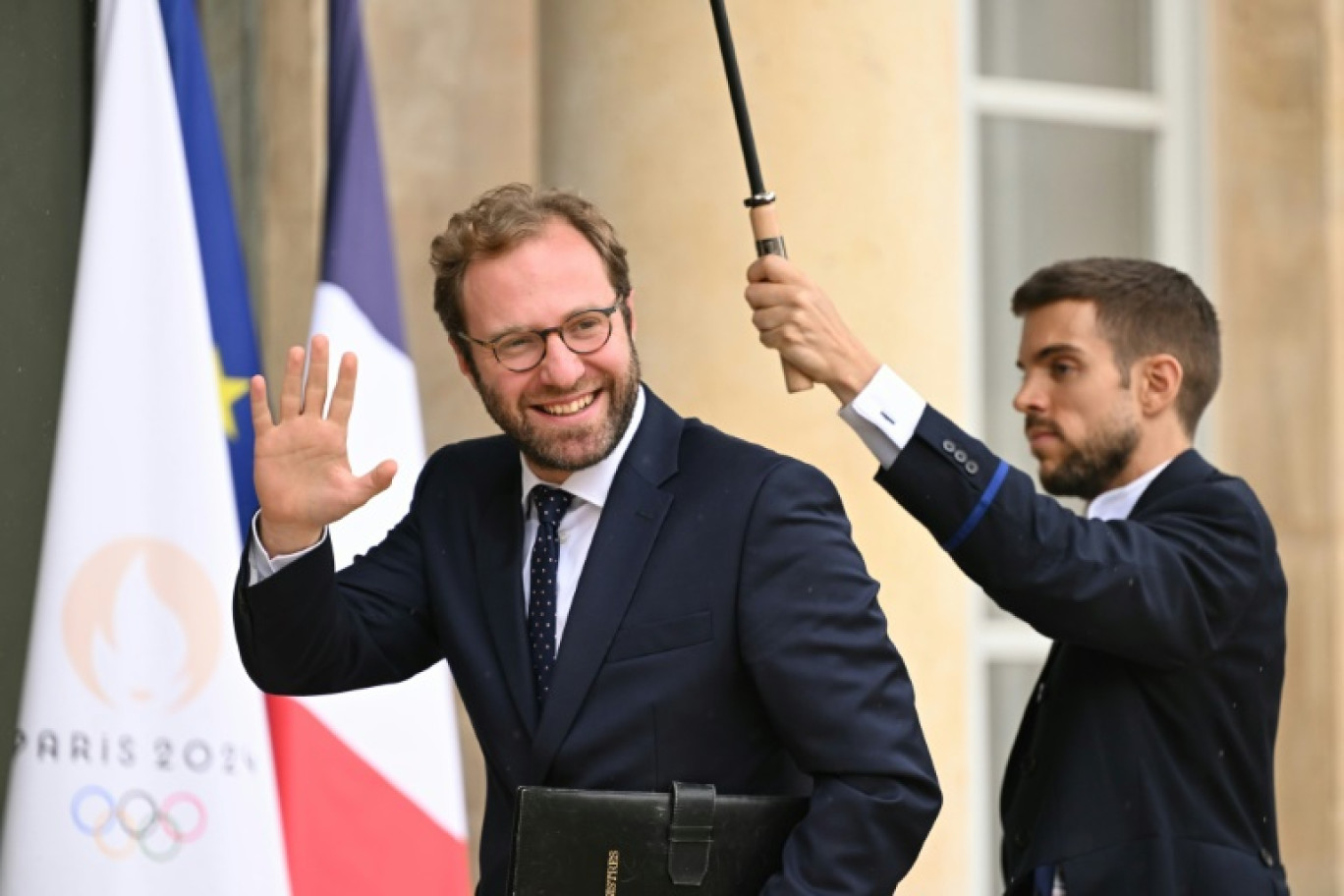 Le nouveau ministre de l'Economie Antoine Armand, à son arrivée au premier conseil des ministres du gouvernement Barnier, le 23 septembre 2024 © Bertrand GUAY