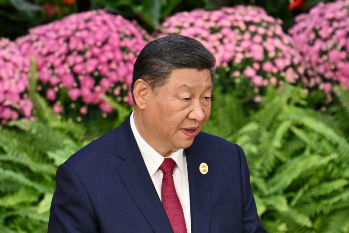 Le président chinois Xi Jinping à Pékin, le 5 septembre 2024 © GREG BAKER