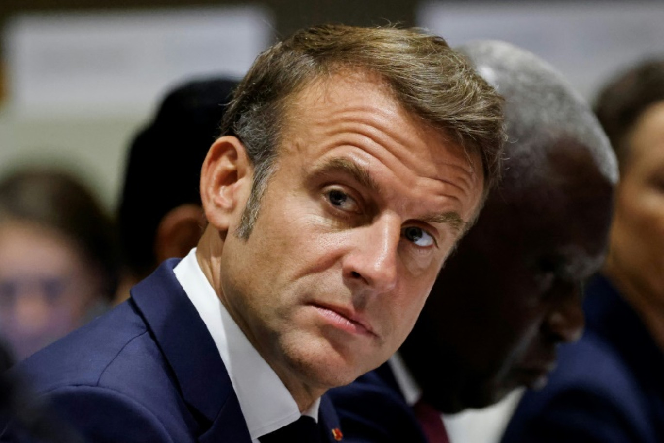 Le président Emmanuel Macron à l'Assemblée géénrale de l'ONU à New York, le 25 septembre 2024 © Ludovic MARIN