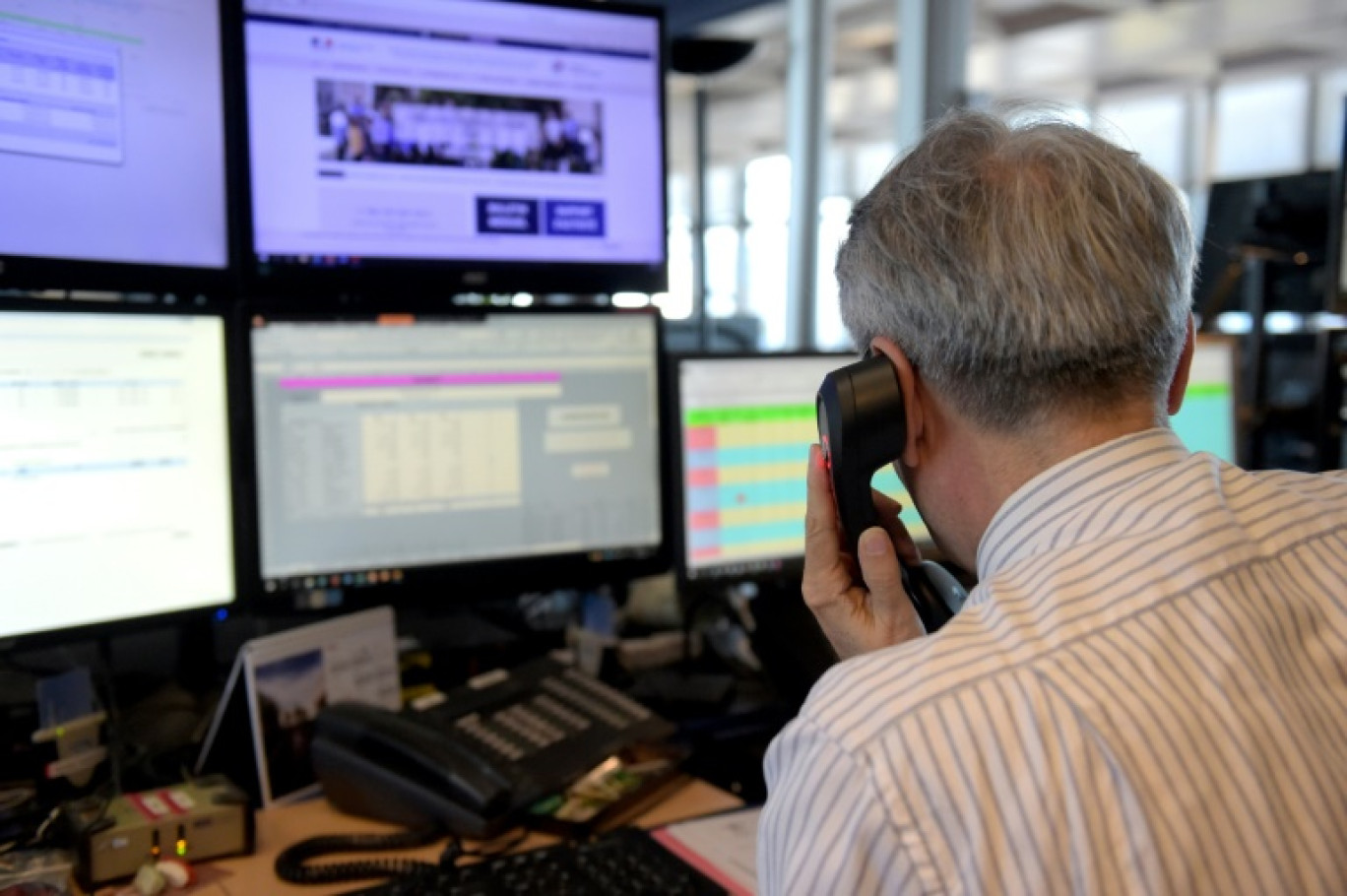 Un service de l'Agence France Trésor (AFT) à Paris. Créée en 2001, la mission de l'AFT est de gérer la dette publique et la trésorerie de l'Etat. © ERIC PIERMONT