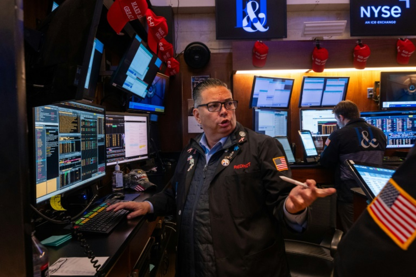 Un opérateur du New York Stock Exchange © SPENCER PLATT