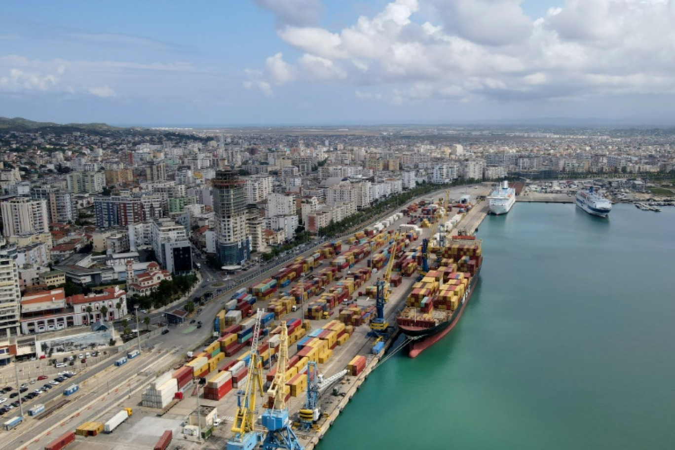 Le port de Durrës en Albanie le 27 juin 2024 © Adnan BECI