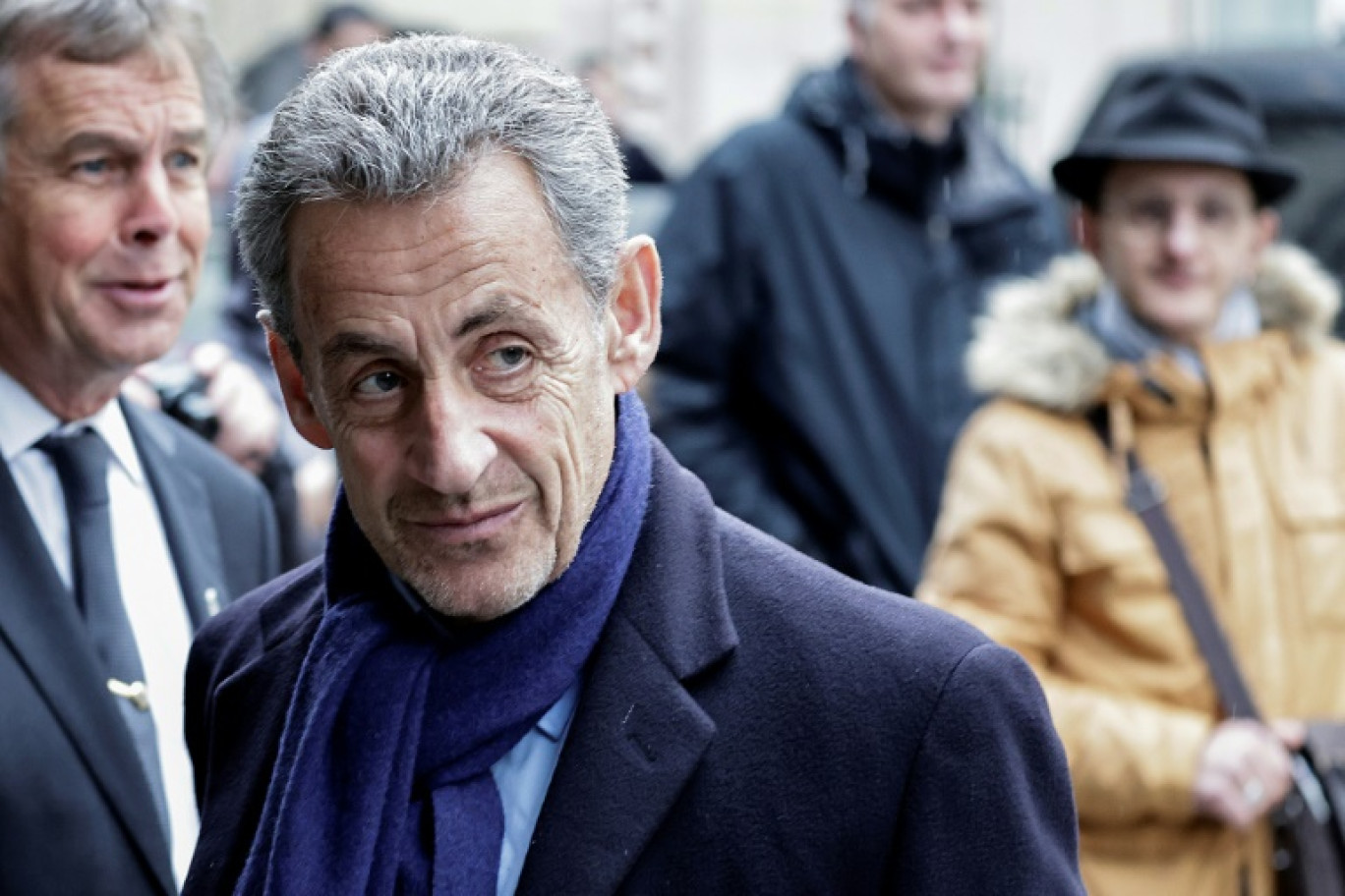 L'ancien président de la République Nicolas Sarkozy à Paris, le 26 mars 2024 © STEPHANE DE SAKUTIN