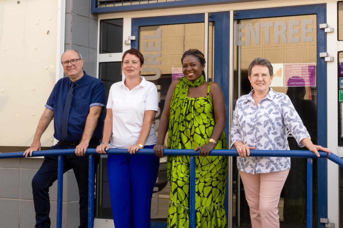 Sylvain Monchy, Directeur du Centre culturel, Mélanie Gall-Berdal, adjointe à la culture, Lydie Pace, Directrice du Conservatoire municipal et Carole Bacot, Directrice de la Médiathèque.