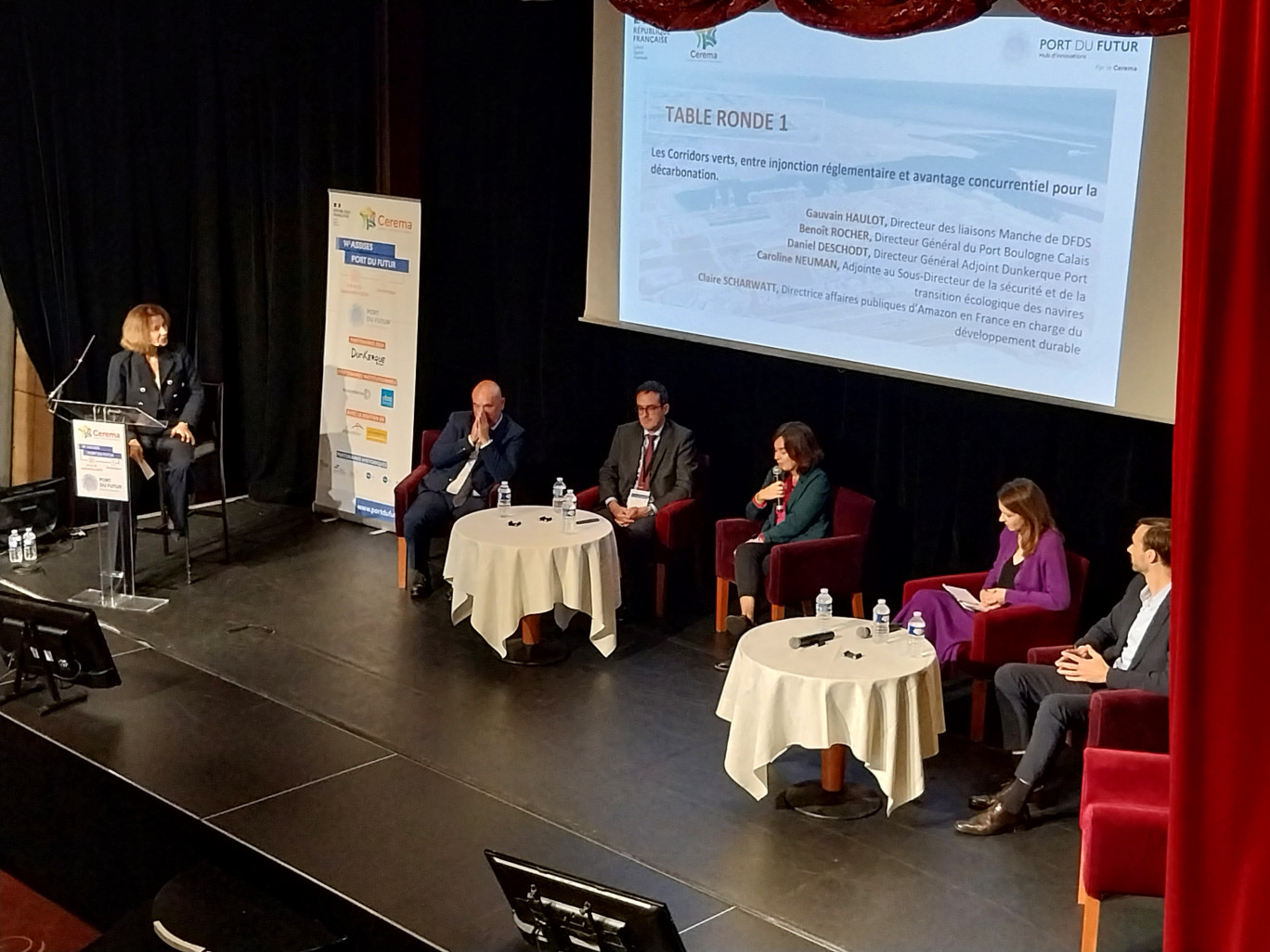 La première table ronde des Assises du port du futur, organisées à Dunkerque. 