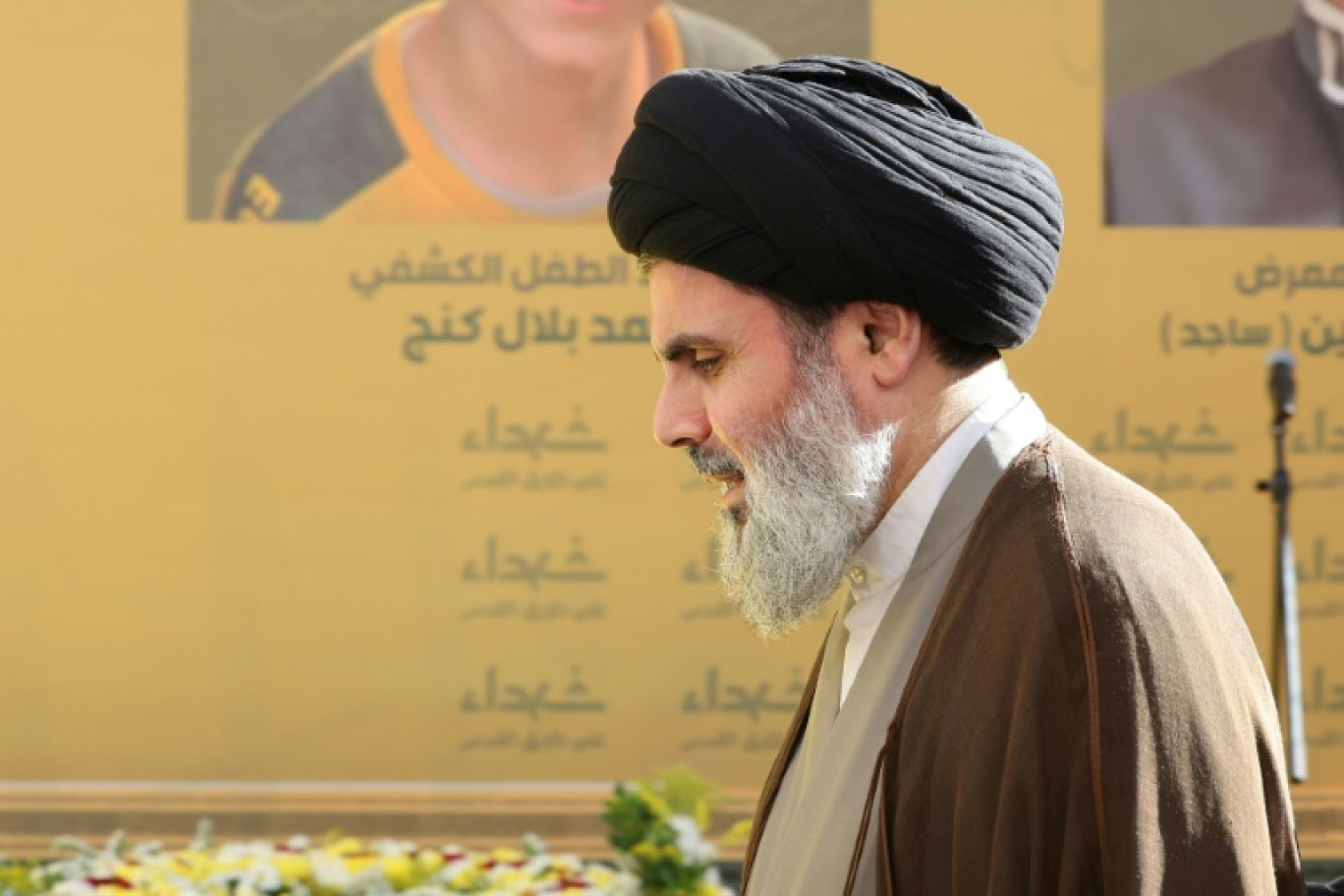 Hachem Safieddine, figure éminente du Hezbollah libanais et successeur potentiel de Hassan Nasrallah, dans la banlieue sud de Beyrouth, le 18 septembre 2024 © ANWAR AMRO