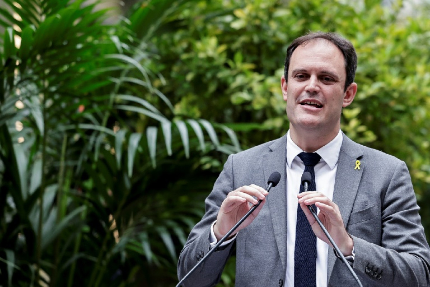 Le président du Conseil représentatif des institutions juives de France (Crif) Yonathan Arfi, le 9 août 2024 à Paris © STEPHANE DE SAKUTIN