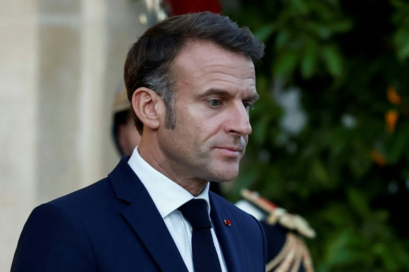 Emmanuel Macron le 4 octobre 2024, à Paris © Benoit Tessier