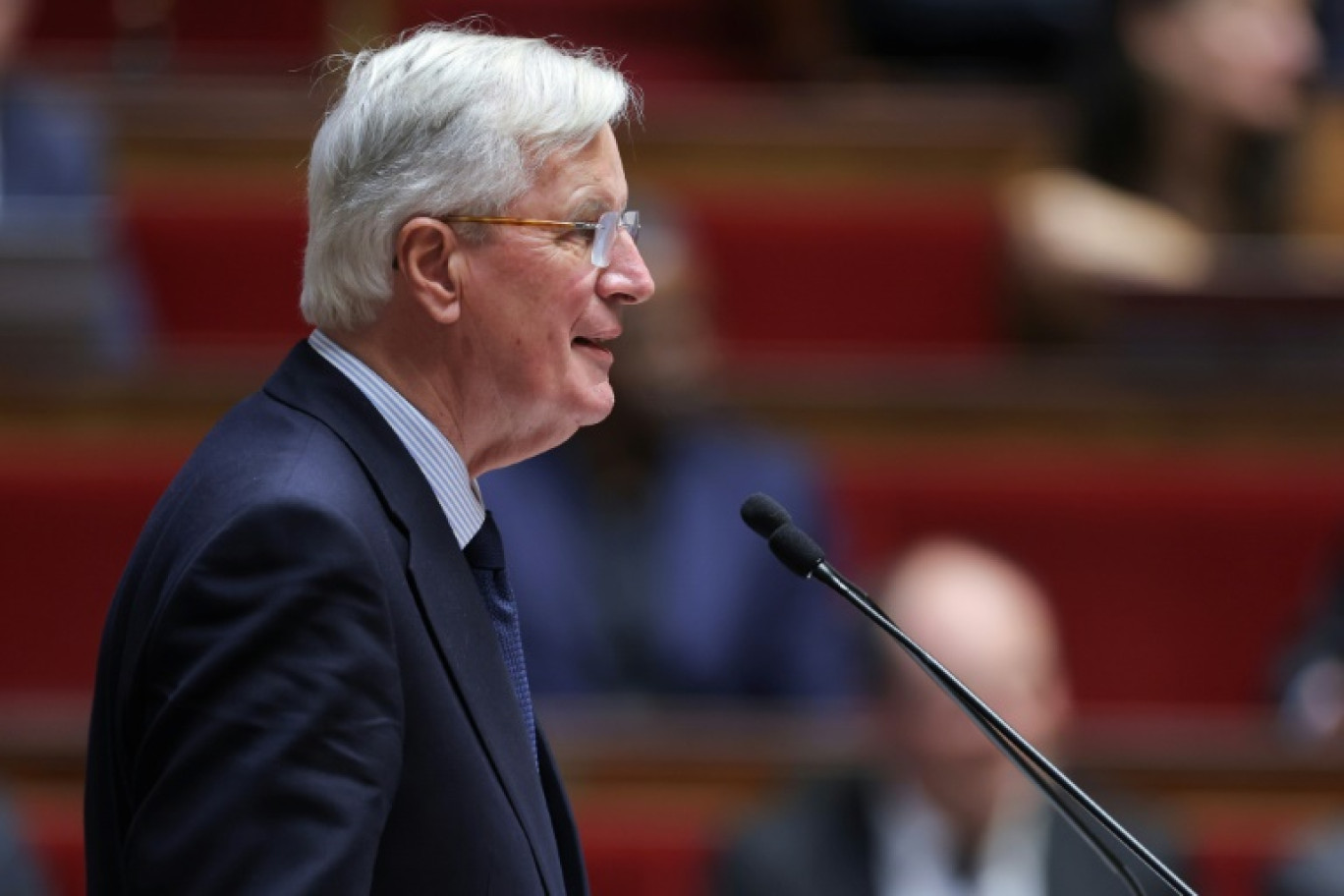 Le Premier ministre Michel Barnier à l'Assemblée nationale à Paris le 8 octobre 2024 © Thomas SAMSON