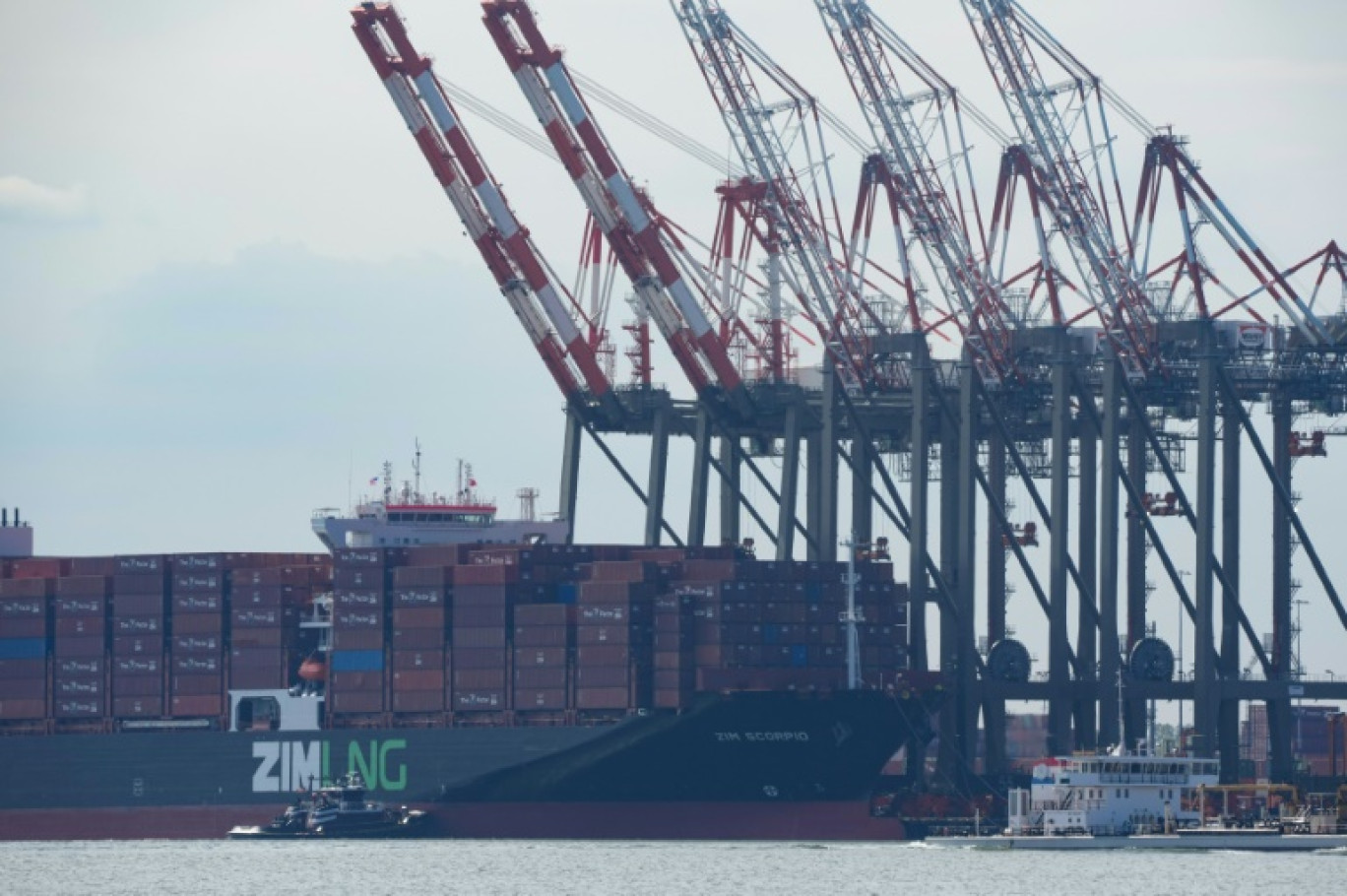 Port de Newark, dans le New Jersey, aux Etats-Unis, le 30 septembre 2024 © Bryan R. SMITH