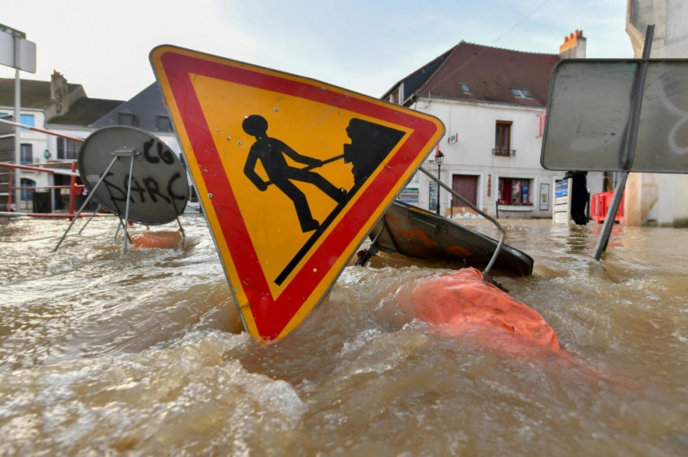 Les inondations à Cloyes-sur-le-Loir, en Eure-et-Loir, le 11 octobre 2024 © JEAN-FRANCOIS MONIER