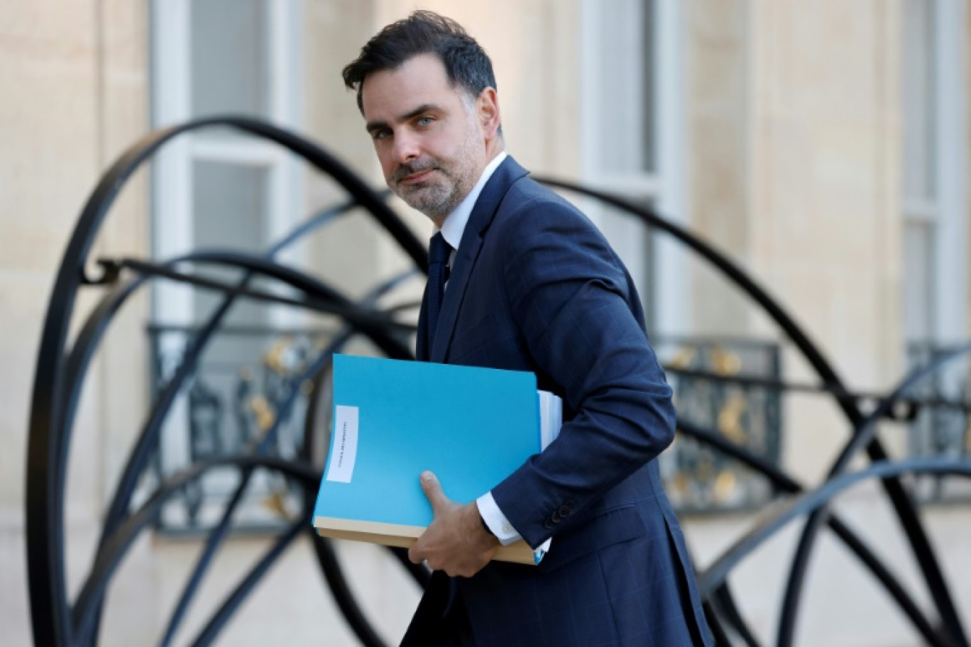 Le ministre du Budget et des Comptes publics Laurent Saint-Martin, le 10 octobre 2024, à Paris © Ludovic MARIN