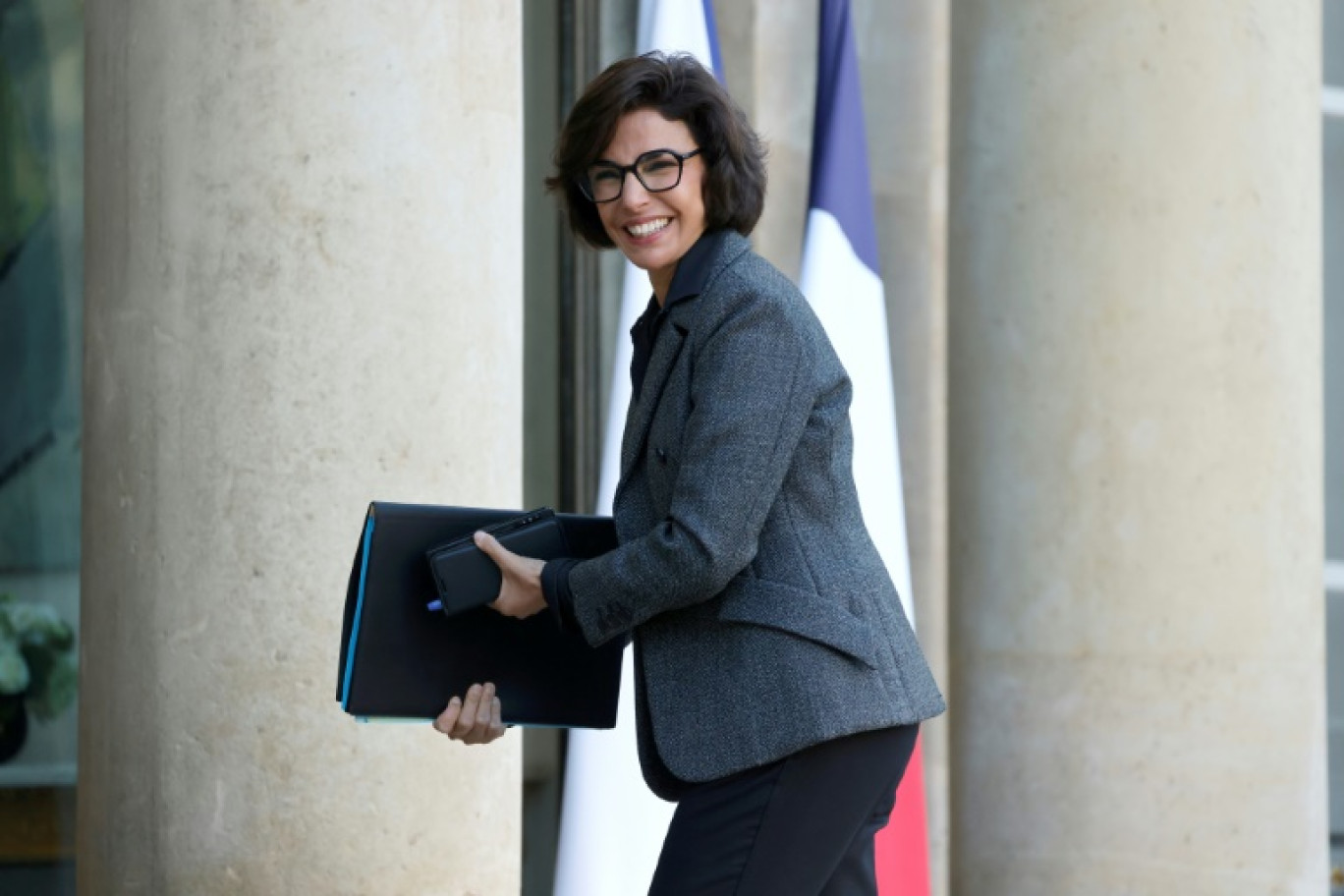 La ministre de la Culture Rachida Dati arrive au conseil des ministres à l'Elysée pour la présentation du budget 2025 , le 10 octobre 2024 à Paris © Ludovic MARIN