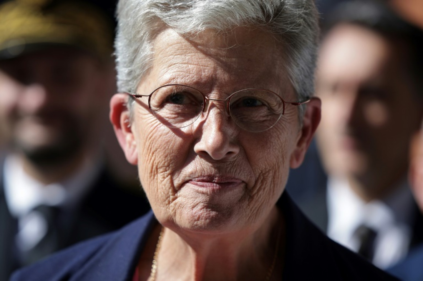 La ministre de la Santé Geneviève Darrieussecq lors d'une visite de l'hôpital d'Albi, le 11 octobre 2024 © Valentine CHAPUIS