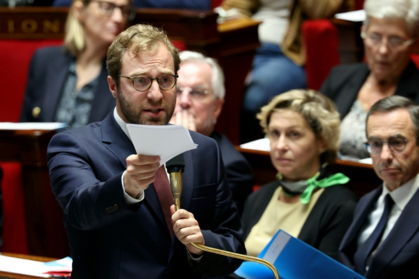 Le ministre de l’Economie Antoine Armand, à l'Assemblée nationale, le 15 octobre 2024 © ALAIN JOCARD