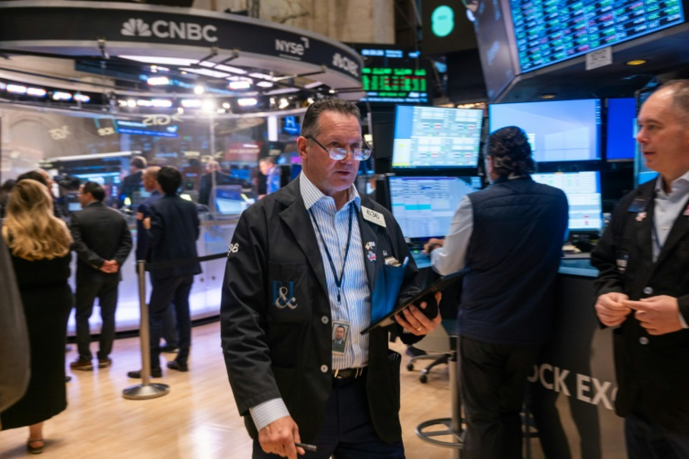 Des opérateurs du new York Stock Exchange © SPENCER PLATT