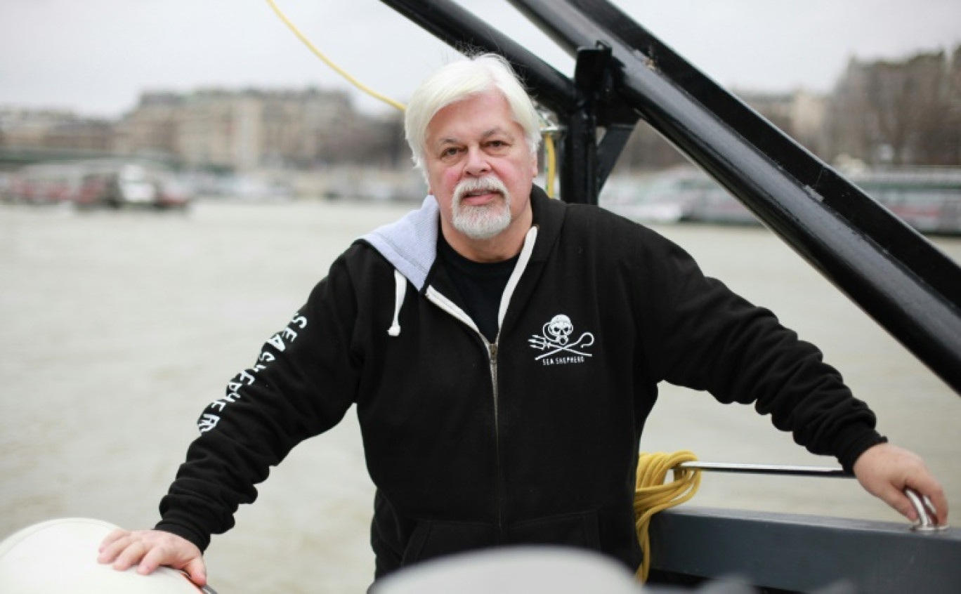 Paul Watson à Paris, le 15 janvier 2015 © Loic VENANCE