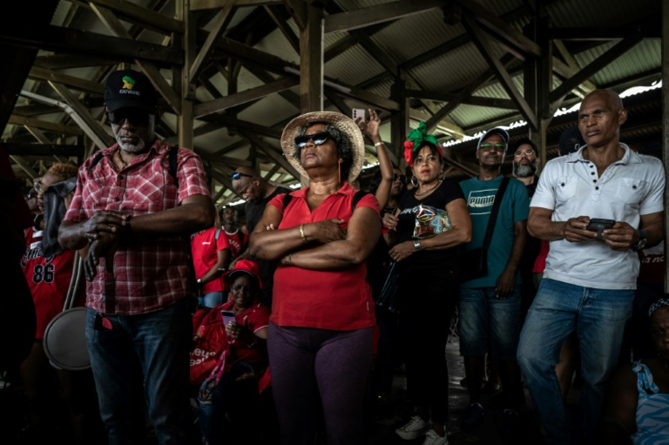 Rassemblement contre la vie chère, à Fort-de-France, sur l'île de la Martinique, le 19 octobre 2024 © Philippe LOPEZ