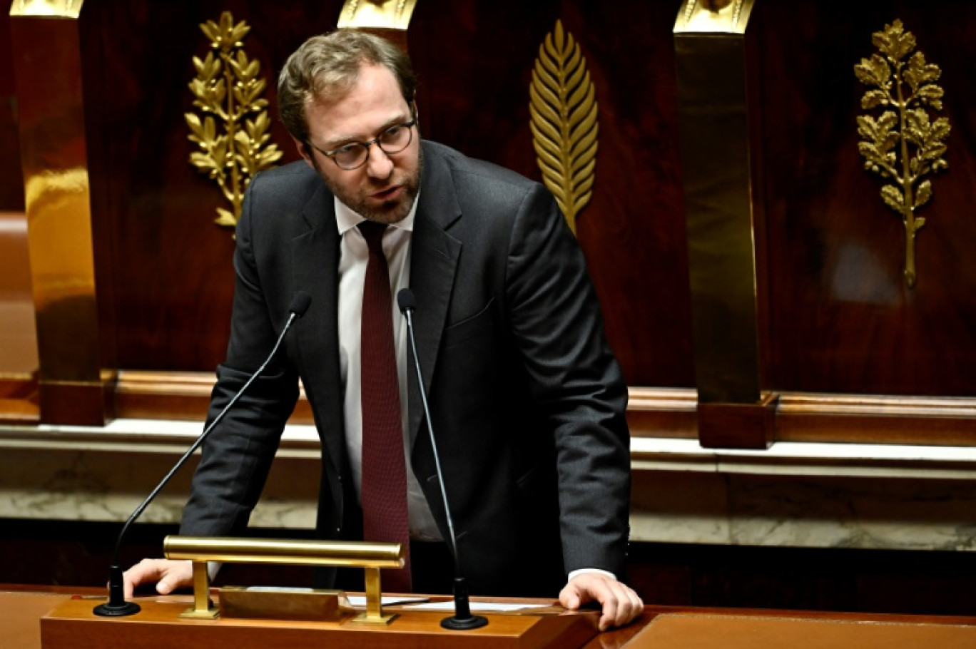 Le ministre de l'Economie Antoine Armand, à l'Assemblée nationale à Paris, le 21 octobre 2024 © JULIEN DE ROSA