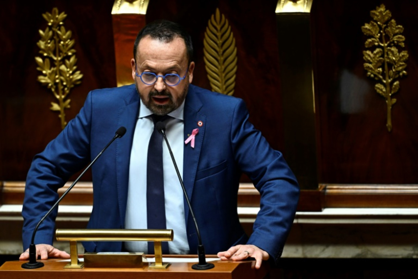 Le député Yannick Neuder,  rapporteur général du budget de la Sécu, le 21 octobre 2024 à l'Assemblée nationale à Paris © JULIEN DE ROSA