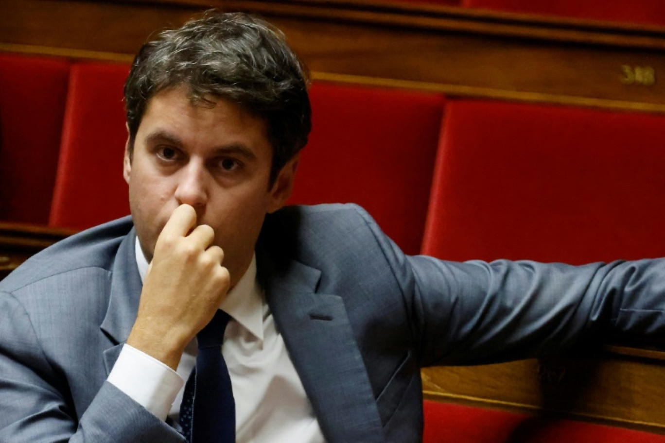 Le député et ancien Premier ministre Gabriel Attal à l'Assemblée nationale, le 22 octobre 2024 à Paris © Ludovic MARIN