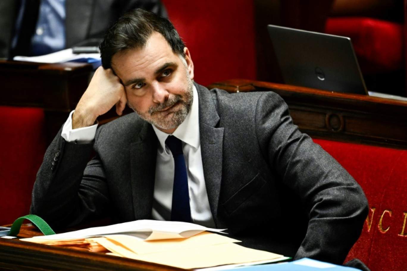 Le ministre du Budget Laurent Saint-Martin à l'Assemblée nationale le 24 octobre 2024 © JULIEN DE ROSA