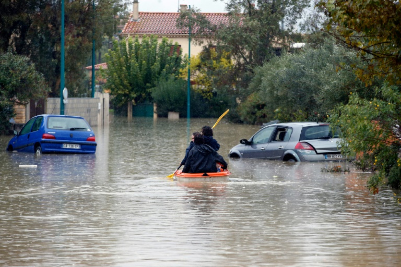 Le Muy, dans le Var, inondé le 24 novembre 2019 © VALERY HACHE