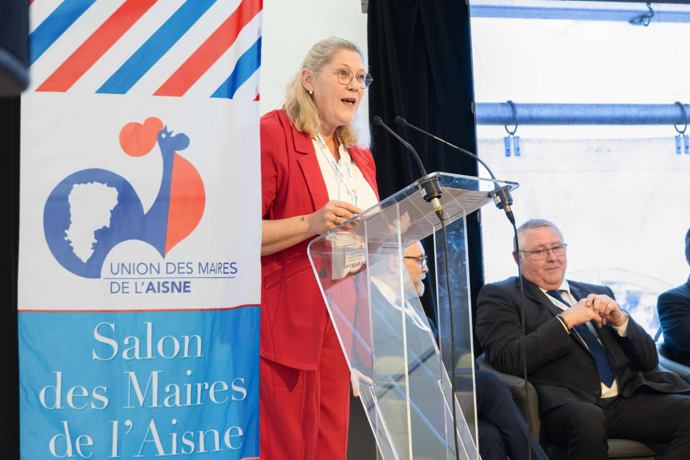 Carole Ribeiro a présidé son premier salon des maires de l'Aisne.