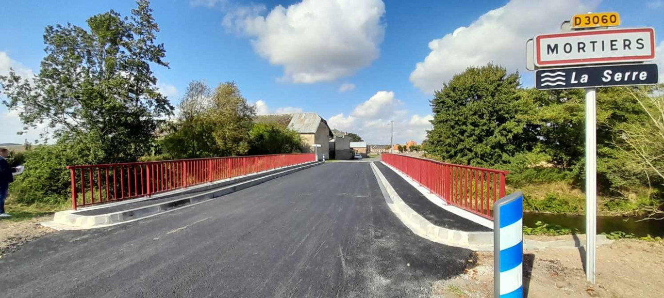 Le pont-route de Mortiers a été rénové. (c) Département de l'Aisne