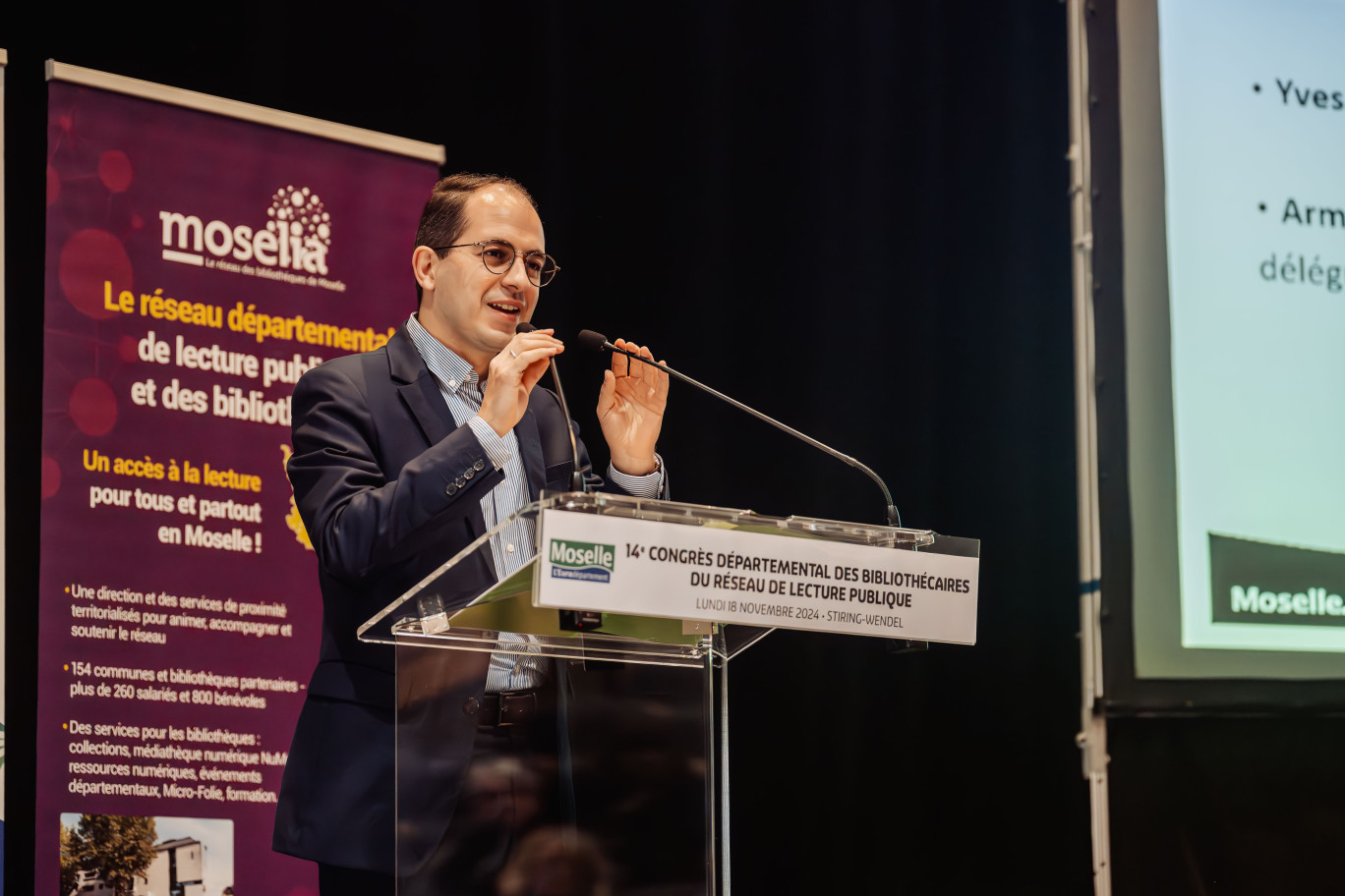 Armel Chabane, vice-président du département, délégué au Sport, à la Culture, à la Vie Associative et au Bénévolat, lors de ce 14e congrès. © L’Impala Photographie.