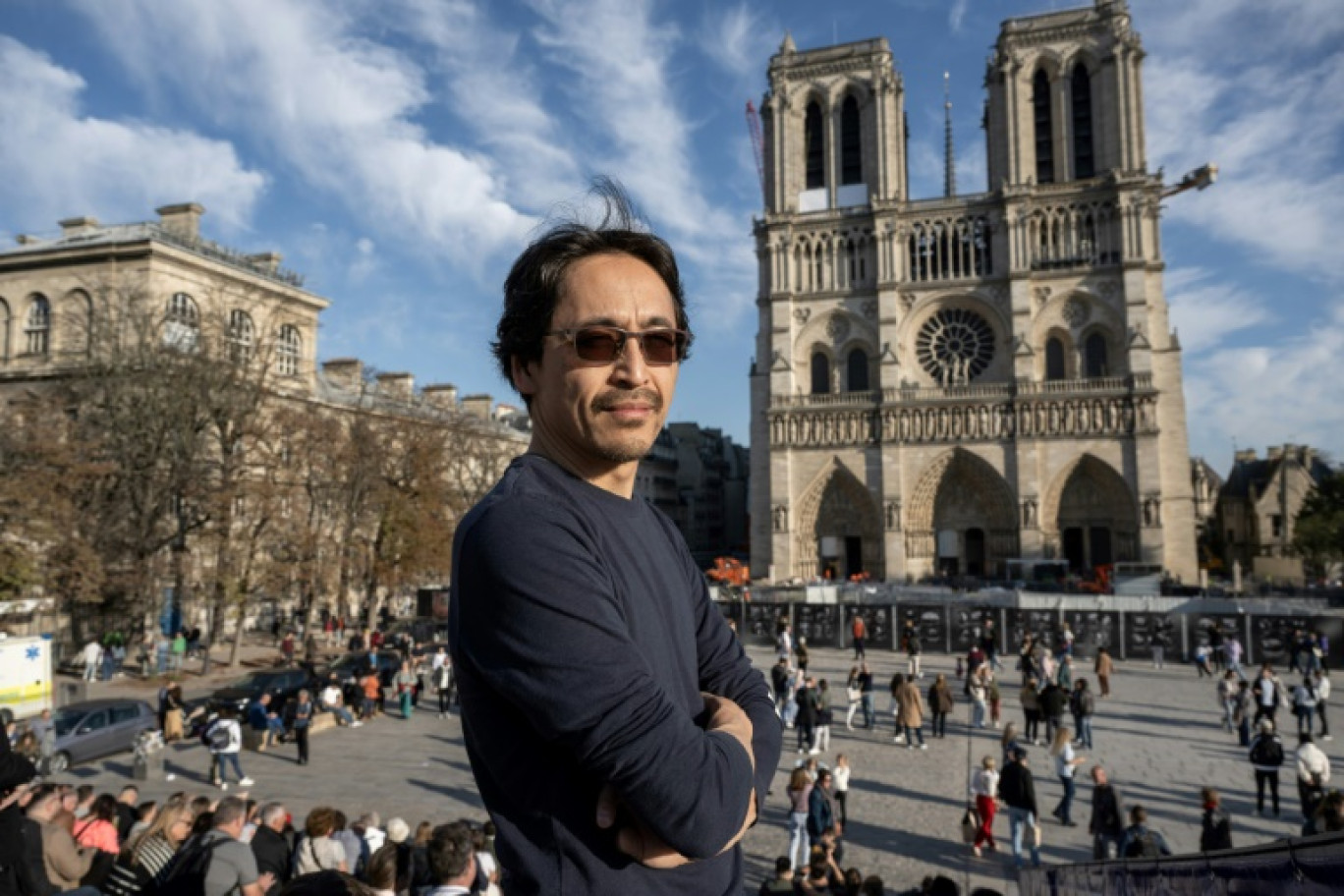 Le facteur d'orgue japonais Itaru Sekiguchi à Paris le 24 octobre 2024 © BERTRAND GUAY