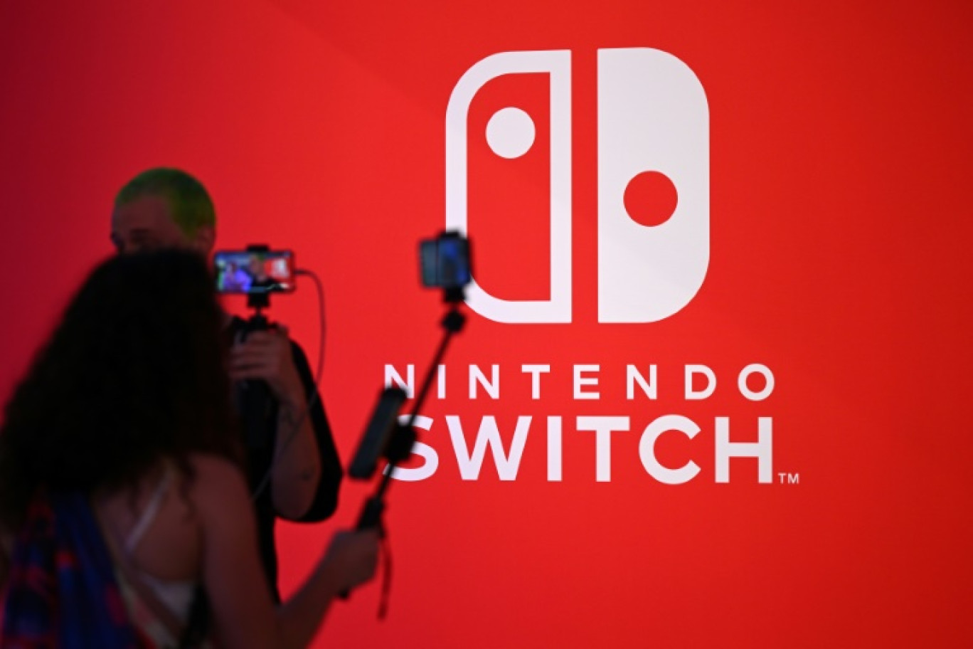 Une affiche Nintendo au salon du jeu vidéo Gamescom, à Cologne en Allemagne, le 23 août 2023 © Ina FASSBENDER