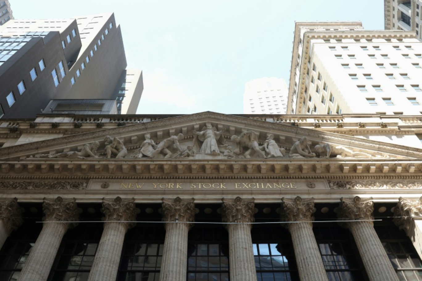 La façade du New York Stock Exchange © CHARLY TRIBALLEAU