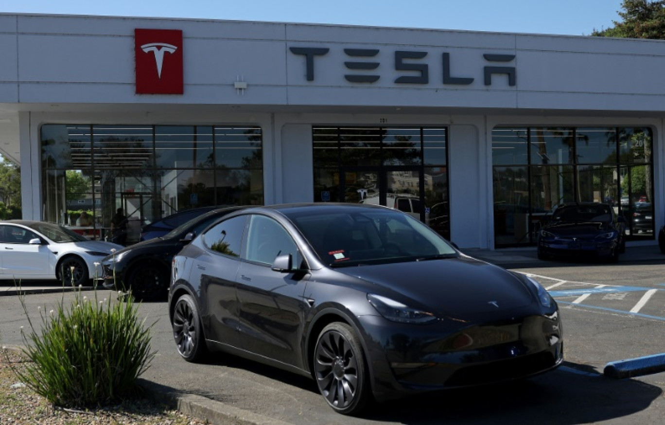 Un magasin Tesla, à Corte Madera (Californie) le 31 mai 2024 © JUSTIN SULLIVAN