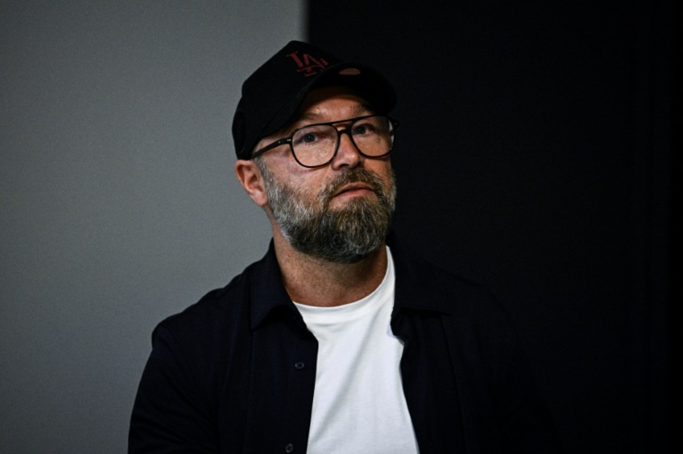 Pascal Charrue, cofondateur de Fortiche Production et coréalisateur d'"Arcane", à Paris le 5 novembre 2024 © JULIEN DE ROSA