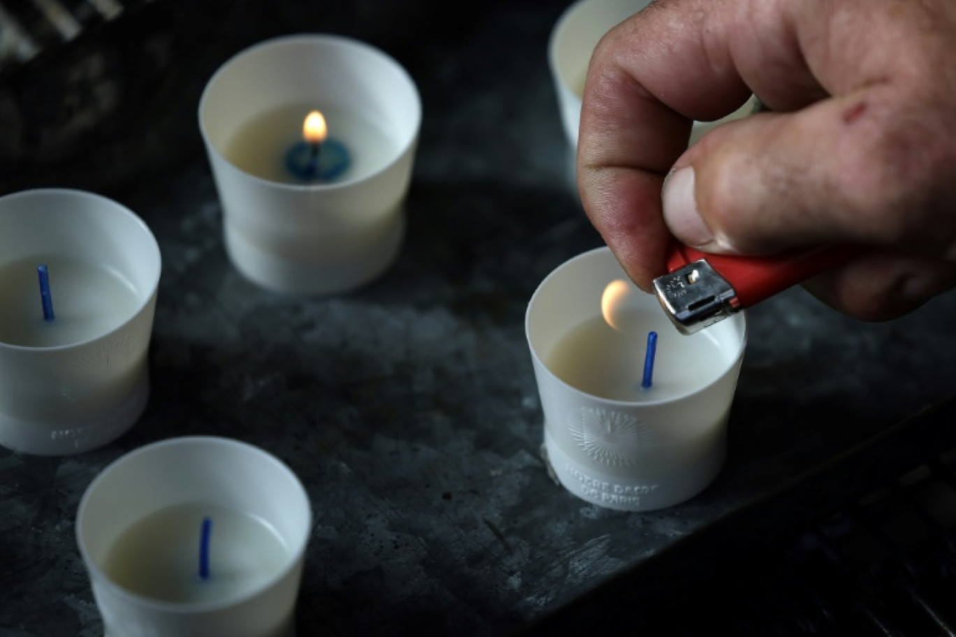 Des bougies votives fabriquées pour la cathédrale Notre-Dame de Paris à la Ciergerie de Lourdes, le 7 novembre 2024 dans les Hautes-Pyrénées © Valentine CHAPUIS