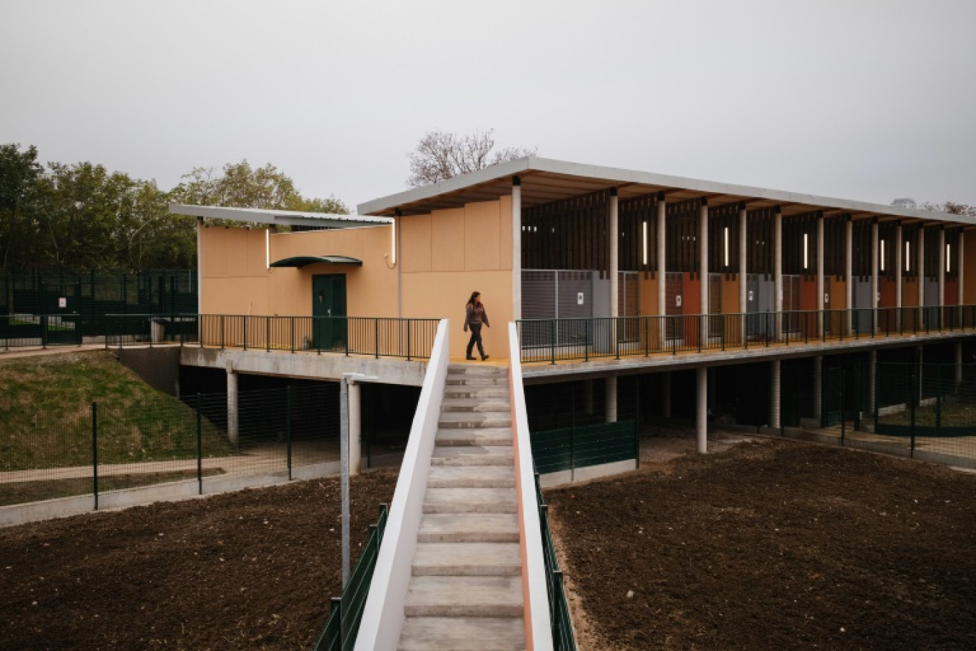 Vue générale d'un nouveau refuge de la Société Protectrice des Animaux à Gennevilliers, les Hauts-de-Seine, le 7 novembre 2024 © Dimitar DILKOFF