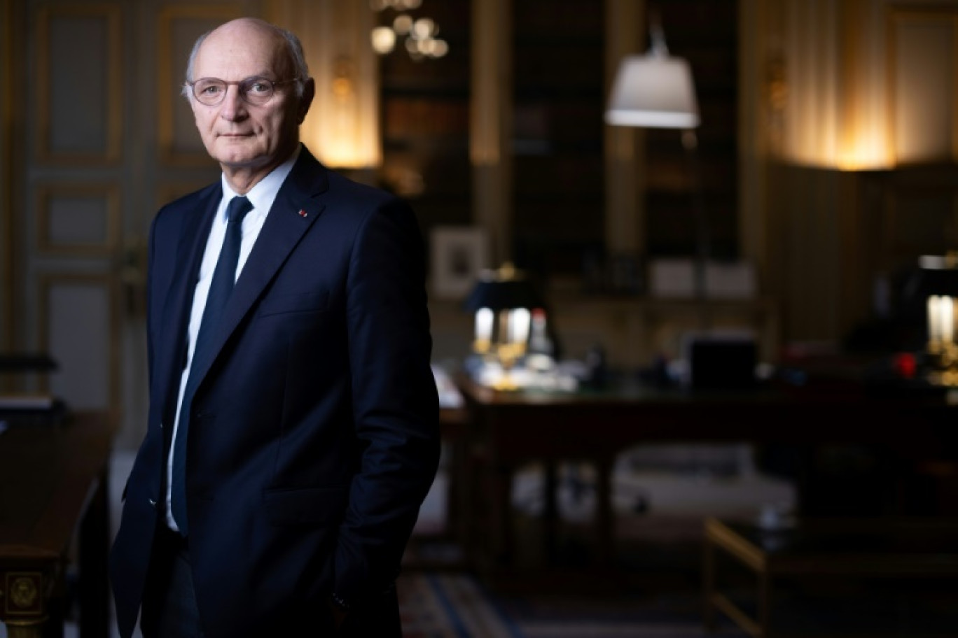 Le ministre de la Justice Didier Migaud le 18 octobre 2024 dans son bureau à Paris © JOEL SAGET