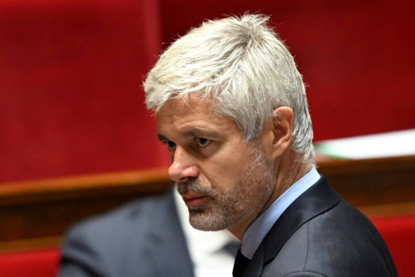 Le chef des députés LR Laurent Wauquiez à l'Assemblée nationale, à Paris, le 23 octobre 2024 © Bertrand GUAY